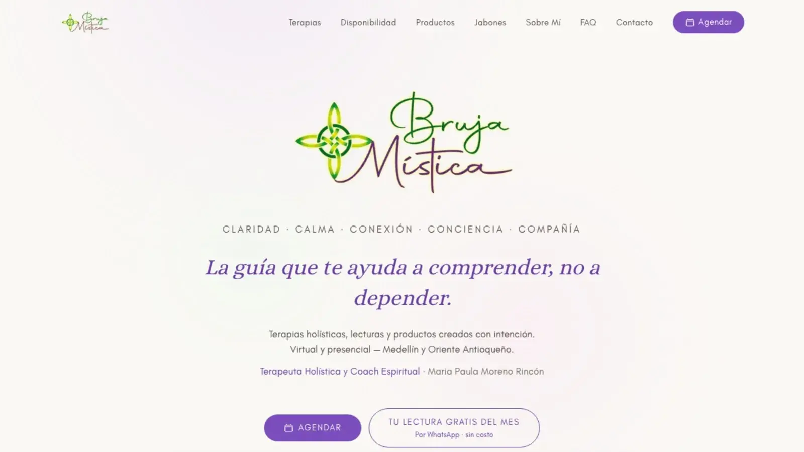 Bruja Mística live website