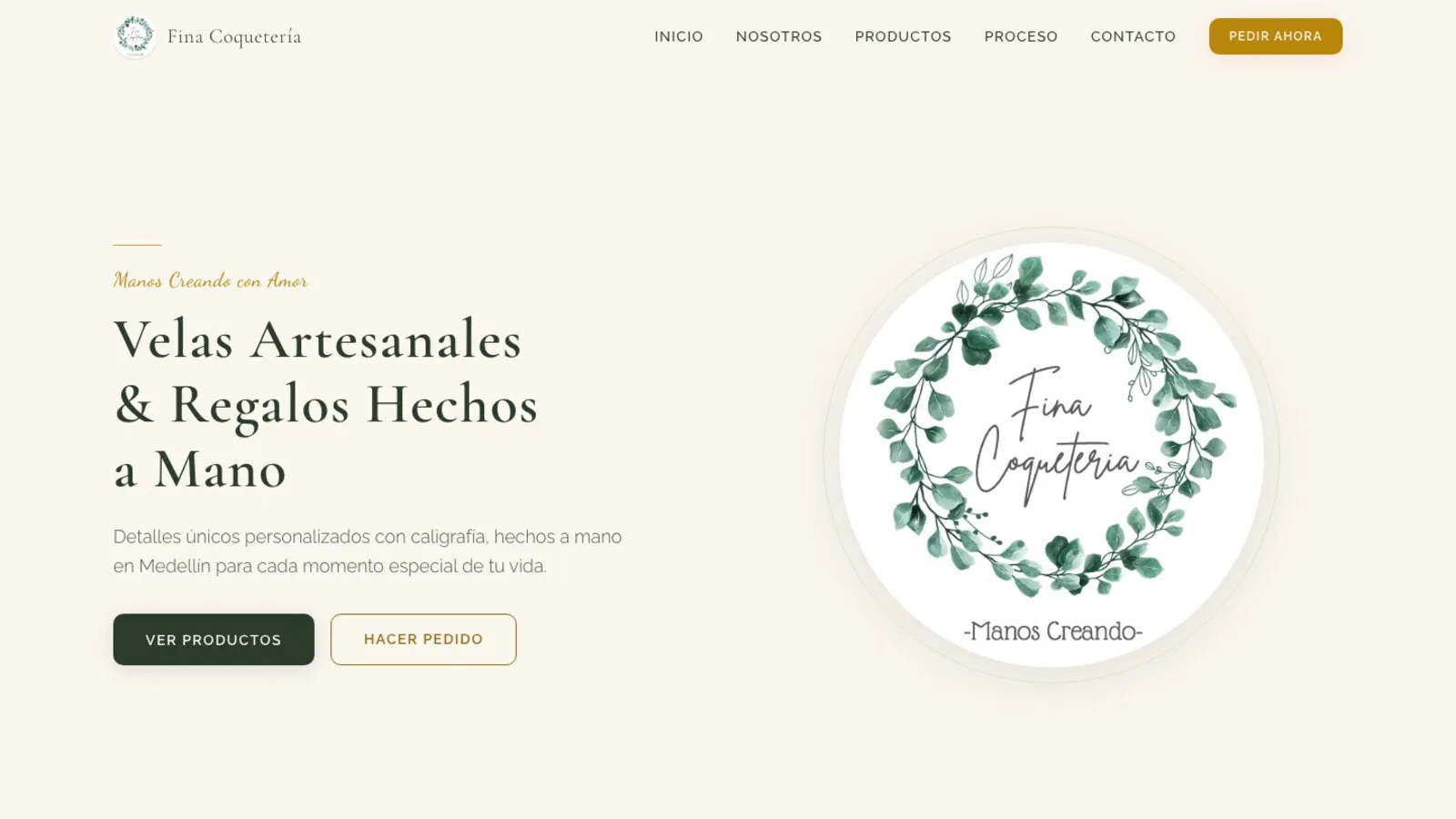 Fina Coquetería live ecommerce website