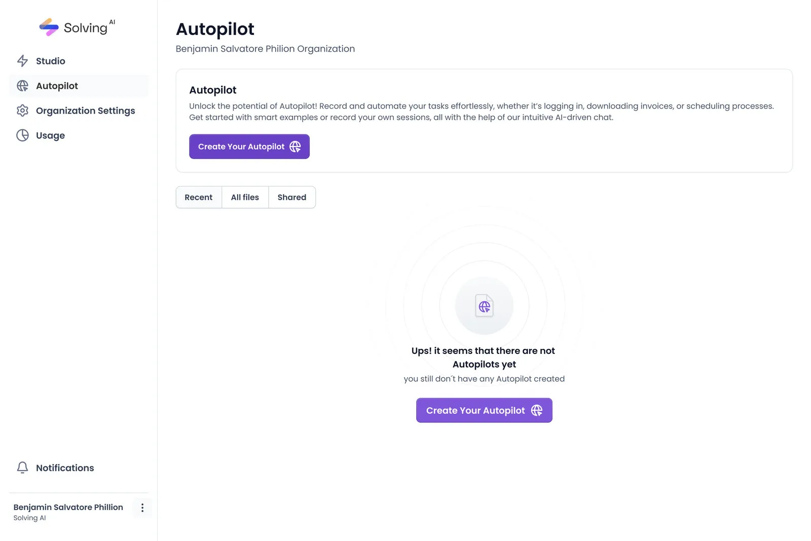 Solving AI Autopilot production interface